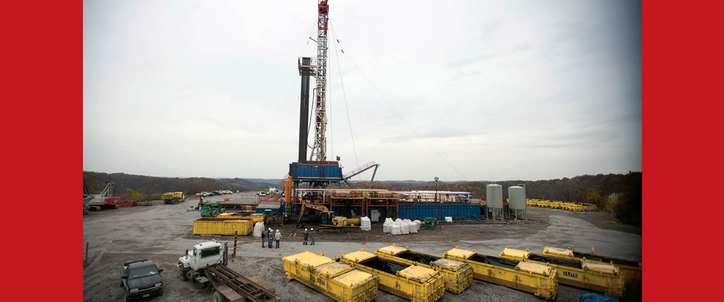 Image of a fracking machine